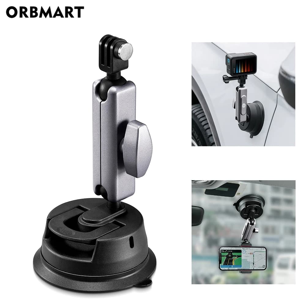 Car Suit Support 360 Adapter Adjustable Standard 1/4 for GoPro DJI Insta360 X3 accessory for Action cam for Smartphone