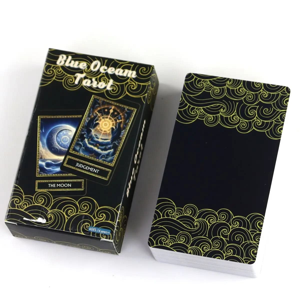 Mazzo di carte Oracle unico da 10,3 * 6 cm Mazzo di 78 carte dei tarocchi Ocean Wave