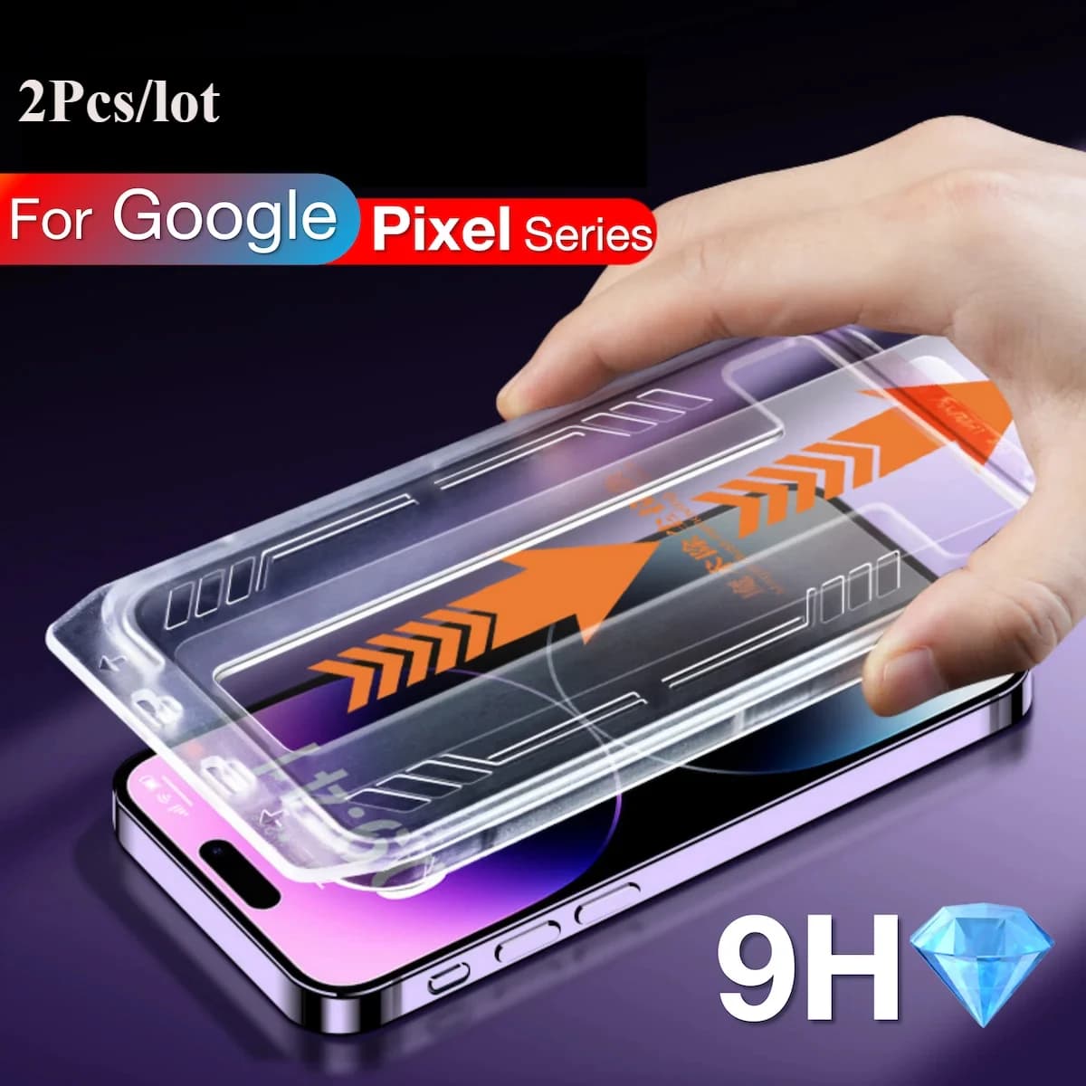 2 pezzi di vetro temperato per Google Pixel 10a 9a 6a 7 7a 8 9 Pro 8Pro 8a 9Pro XL, protezione per lo schermo con kit di installazione