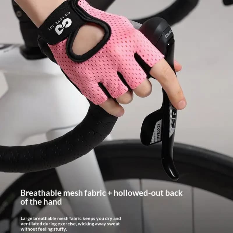 New 1Pair Gym Gloves Fitness Weight Lifting Body Building Training Sports Gloves Workout Half Finger Hand Protector Men Women