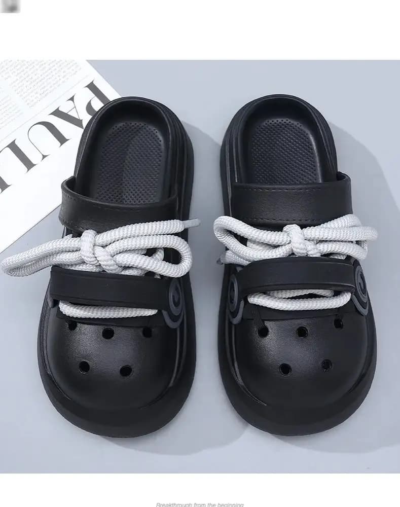 2024 Summer Couple Fashion Slip on Shoes Comfortable Lining Non-slip Sandals EVA Soft with thick sole