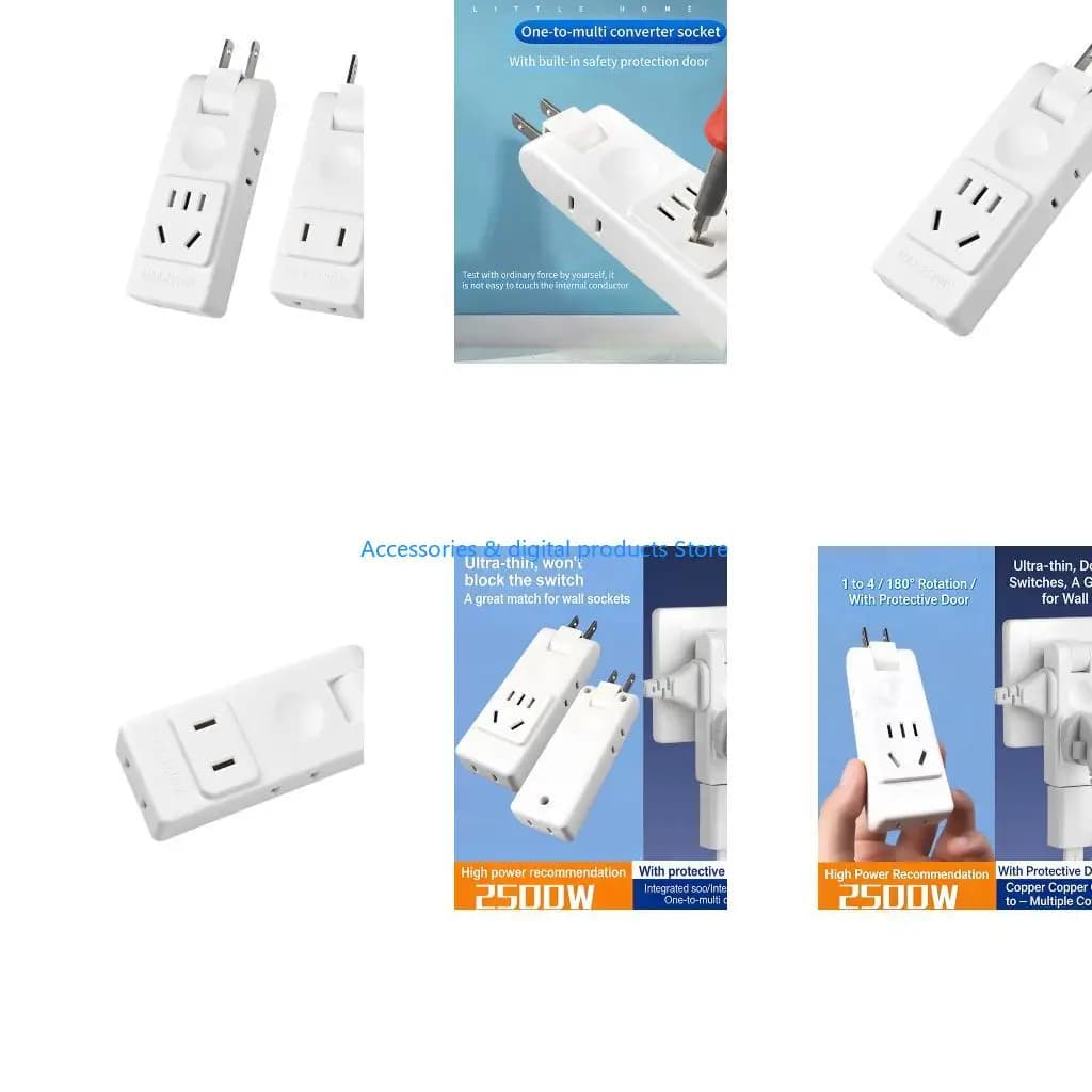77JD Portable 180 Degree Rotatable Adjustable Canada Mexico American Travel Adapter Portable Electrical Socket Outlet