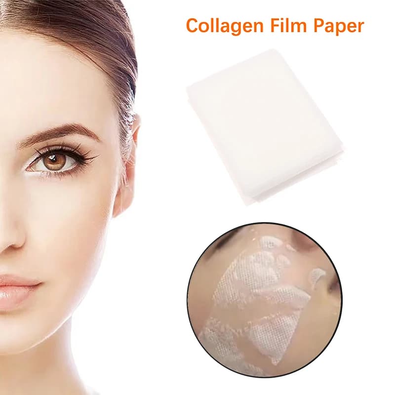 * * Hot Sale Disposable Patch Soluble Facial Mask Paper Conus Peptide Freeze Dried Film Soluble Type Collagen Patch