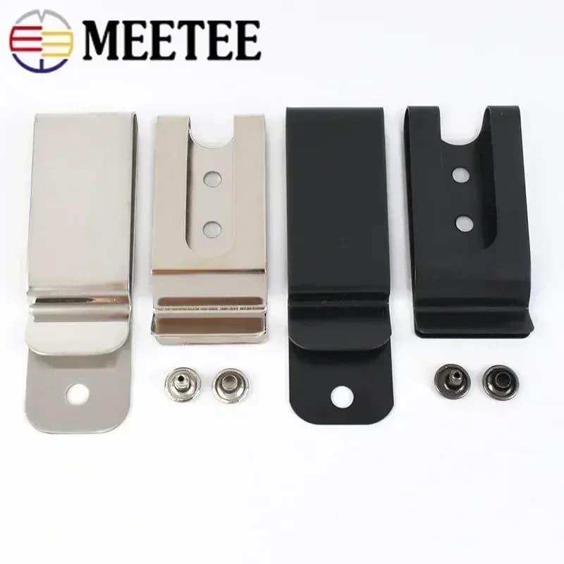 Meetee 2-10 pezzi clip in metallo fibbia per cintura borsa borsa chiusura a molla anello in vita fori per viti ganci portachiavi fai da te accessori hardware