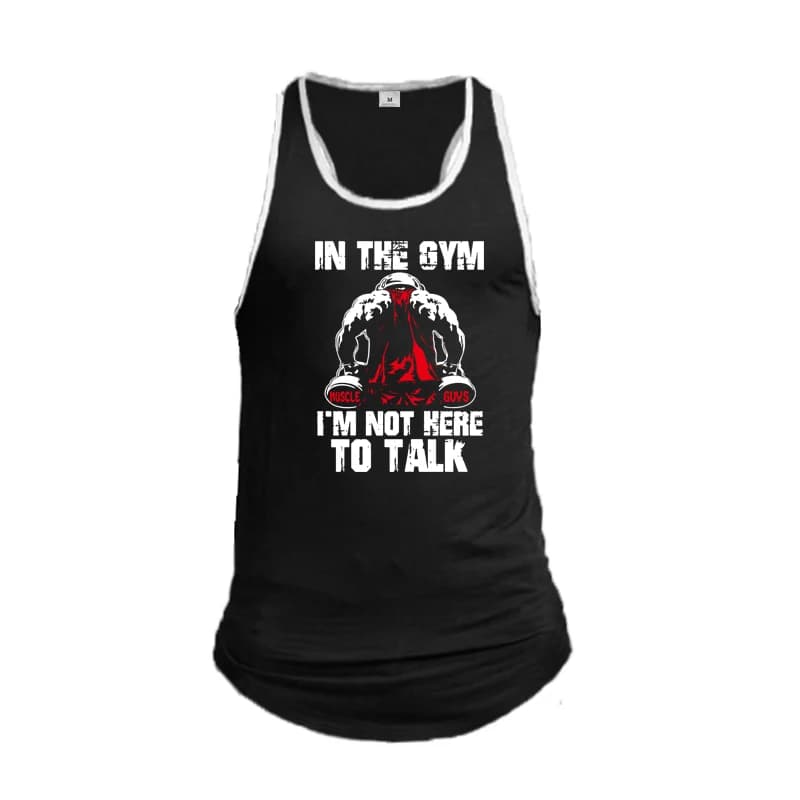 T-shirt estive traspiranti senza maniche in cotone da uomo, canotte casual per fitness, allenamento, bodybuilding, corsa e sport.
