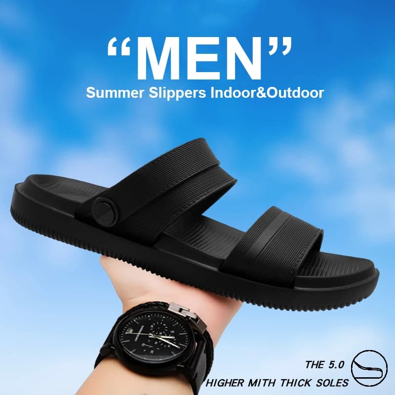 Ciabatte Estive da Uomo, Sandali con Suola Piatta, Scarpe da Guida, Pantofole da Spiaggia per Interni ed Esterni, Sneakers Casual in EVA, Taglie 40-45