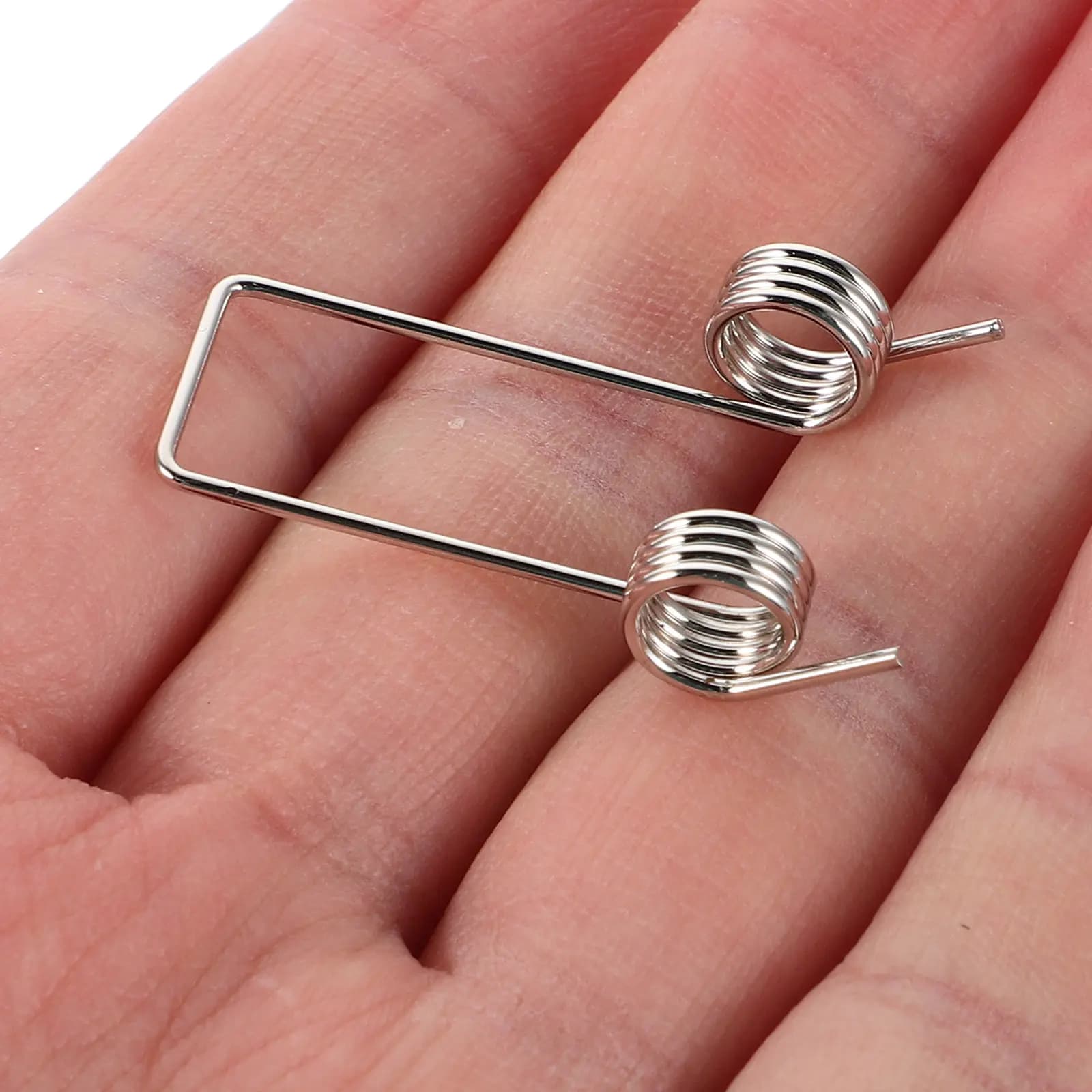 Set di 8 Molle a Torsione in Acciaio Inox per Riduzione del Rumore, Facile Installazione per Cestini con Coperchio a Scatto, Riparazione Casa e Ufficio