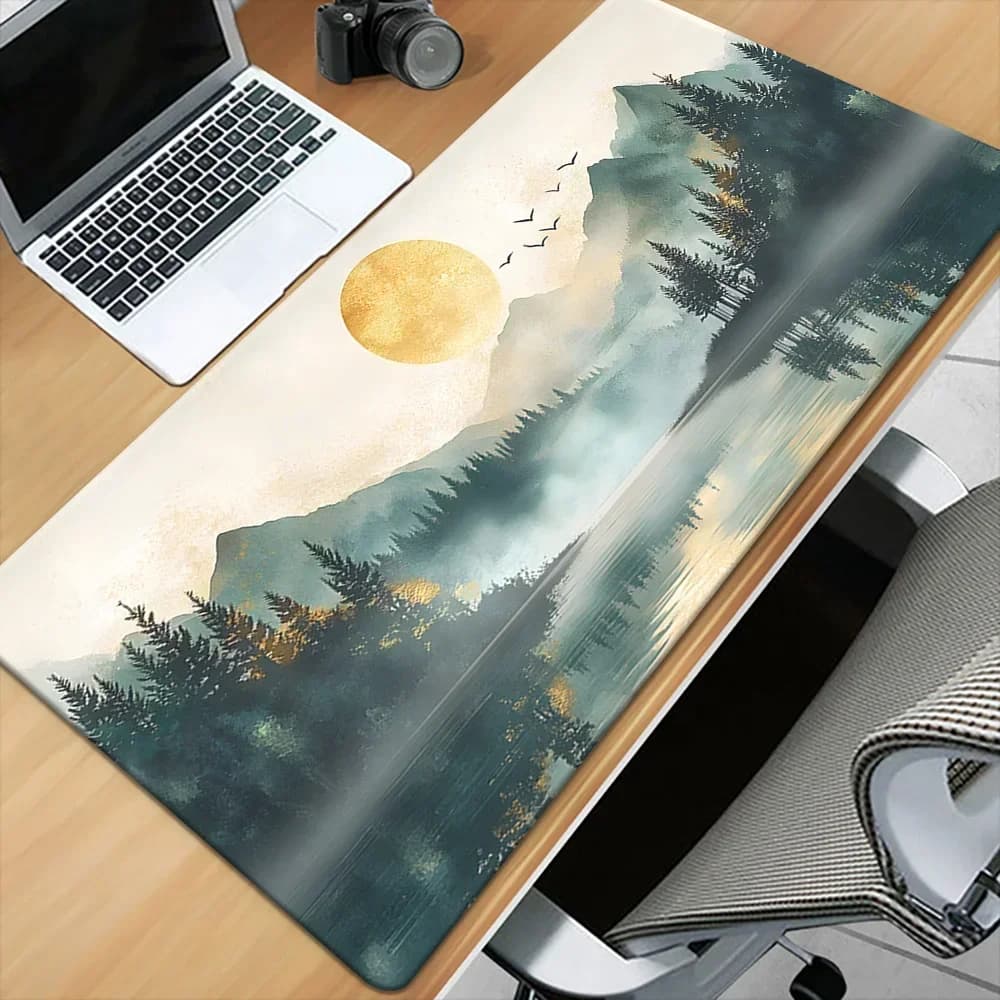 Tappetino da Scrivania XXL Personalizzato Impermeabile con Stampa Scenica, Tappetino Grande Antiscivolo per Tastiera e Mouse da Gaming per Casa e Ufficio