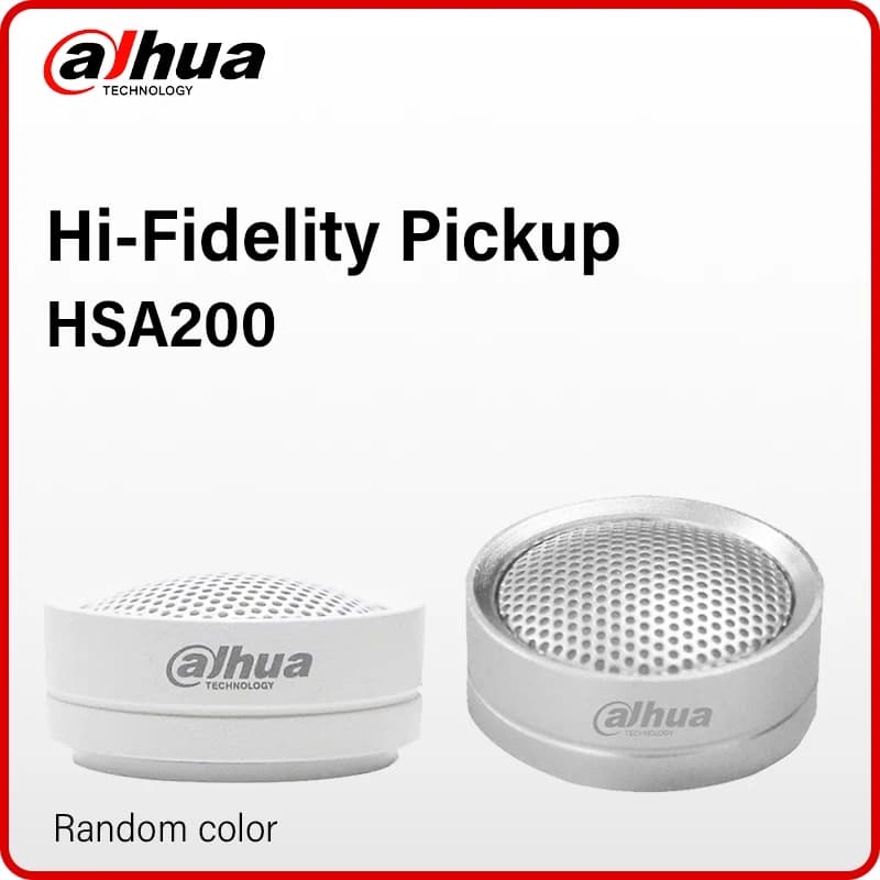 Dahua Pickup ad alta fedeltà HSA200 Testa del microfono interamente direzionale ad alta sensibilità Telecamera IP Acquisizione audio in alluminio10 ~ 70 m2