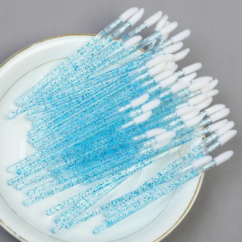 50Pcs Wholesale Disposable Lip Brush Individual Lash Removal Cleaning Mascara Applicator Makeup Brushes for Eyelash Extension