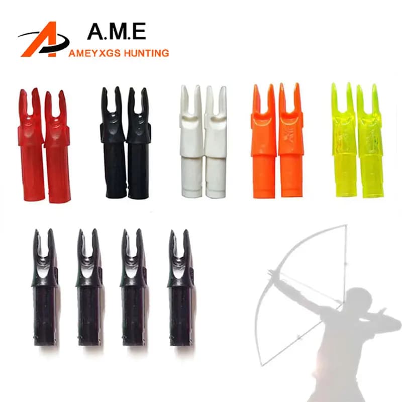 30 pezzi tiro con l'arco freccia Nock per ID6.2mm freccia in carbonio albero arco ricurvo tiro al bersaglio arco composto caccia freccia accessori