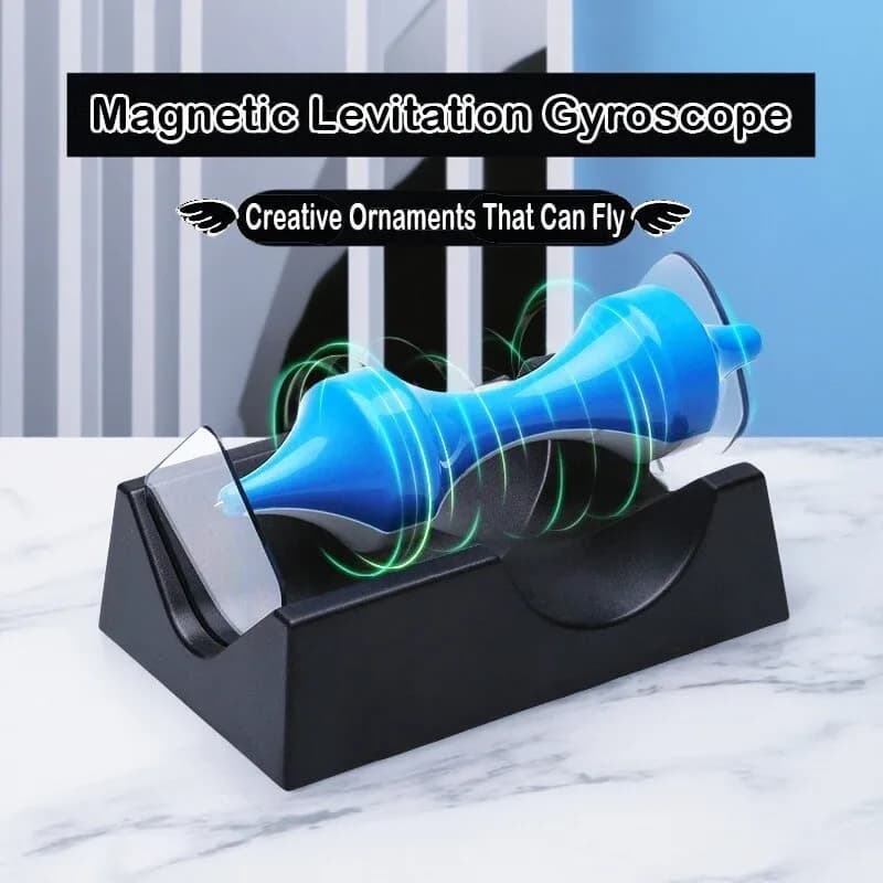 Rullo Rotante a Levitazione Magnetica Senza Batteria, Esperimento Scientifico Novità, Decorazione da Scrivania, Giocattolo Educativo Antistress, Regalo per la Casa