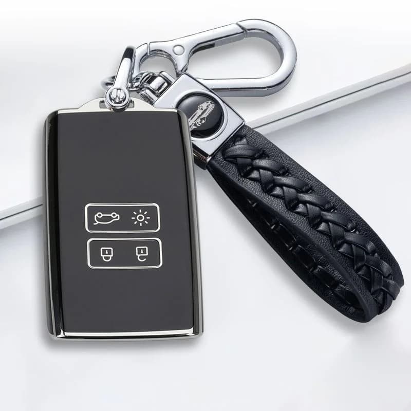 Cover per Chiave Auto in TPU, Guscio Protettivo per Renault Koleos, Captur, Megane, Clio, Scenic, Talisman, Arkana e Dacia Sandero, Accessori