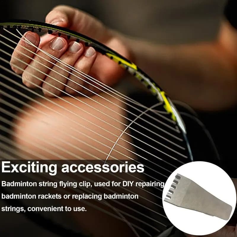 Racchetta da Badminton Fly Clip cinque punte pinza per racchetta da Badminton accessori da Tennis durevoli macchine e strumenti per incordatura