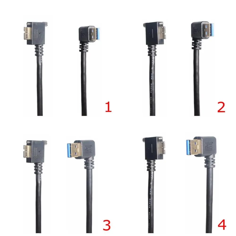 Cavo USB 3.0 tipo a angolato da 90 gradi Micro B maschio per disco rigido esterno HDD - Opzioni sinistra e destra disponibili