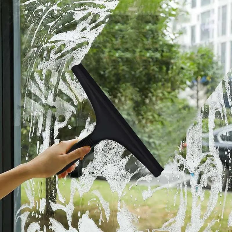 Tergipavimento universale per doccia, raschietto per pulizia in silicone, per porte in vetro, specchi da bagno, finestre e pareti di piastrelle