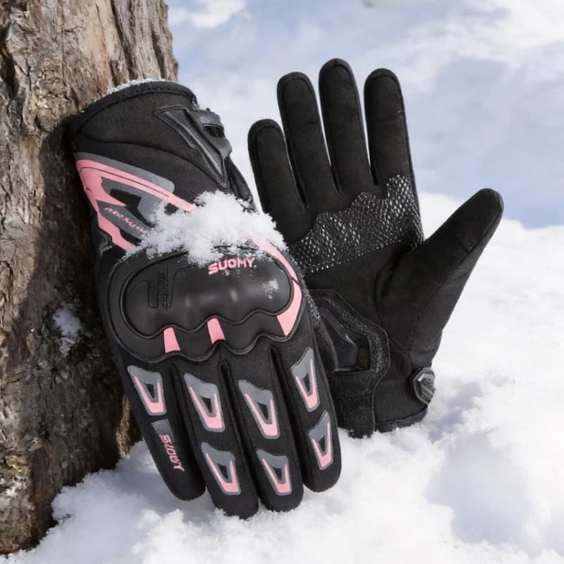 SUOMY Winter Motorcycle Gloves Warm Waterproof Windproof Woman Man Teens Motocross Motorbike Racing Riding Gloves S-XXL