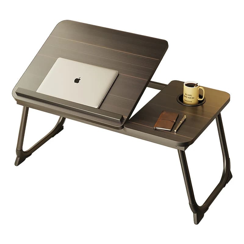 Supporto per laptop, tavolo per laptop sollevabile e pieghevole, staffa da comodino, tavolo da studio pigro, tavolo per computer per studenti con portabicchieri