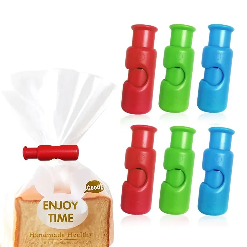 Clip per sigillare alimenti, clip per sacchetti di pane, clip per sacchetti per snack, morsetti a molla riutilizzabili per l'organizzazione della cucina.
