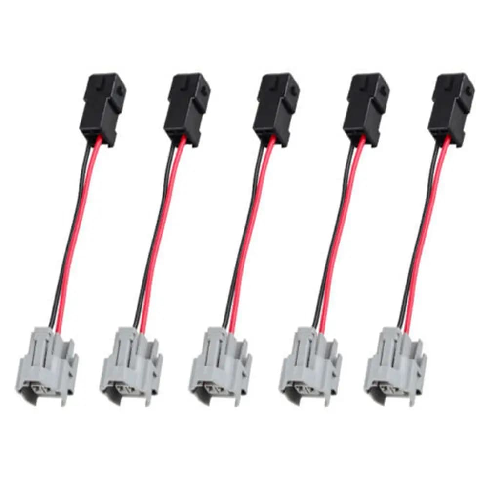 5 pz/set iniettori di carburante adattatori connettore del cablaggio per Denso femmina a EV1 Bosch Jetronic maschio adattatori cablati cablaggio
