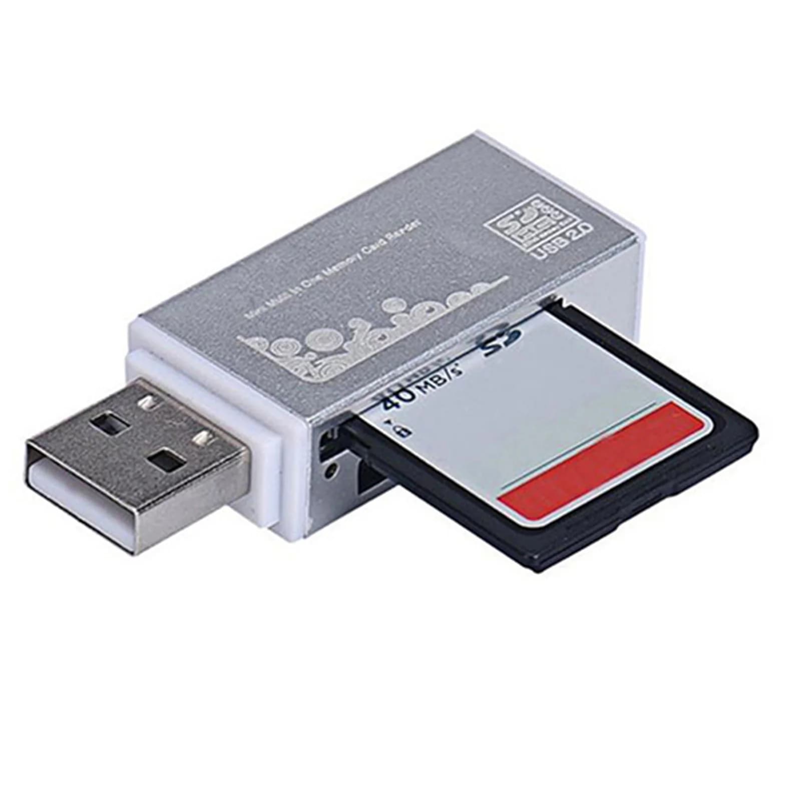 Lettore di schede di memoria multiplo USB 2 0 All in 1 per SDHC TF M2 MS Pro