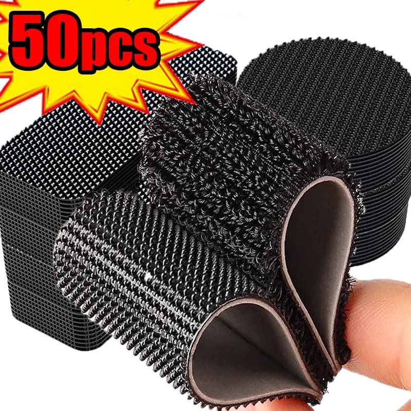 Nastro in velcro Adesivo super resistente Cinghia in velcro Adesivo antigraffio in velcro La striscia fissa l'organizzatore dei cavi Elementi di fissaggio per tappeti fai-da-te Auto