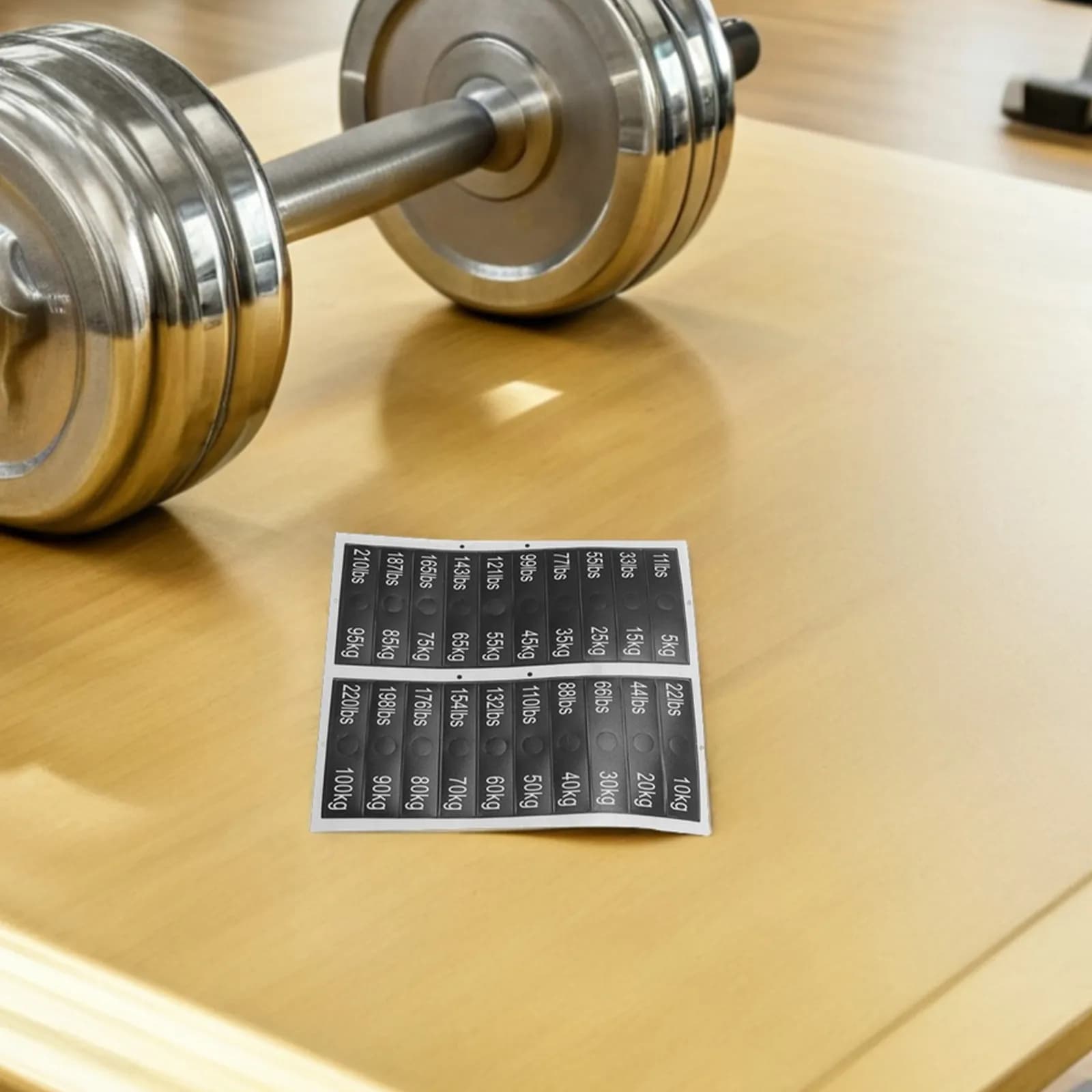 3 Fogli di Adesivi Numerici per Pesi da Palestra 5 10 15 20 25 30 40 50 60 70 80 90 100Kg, Etichette Adesive per Piastre di Pesi e Manubri