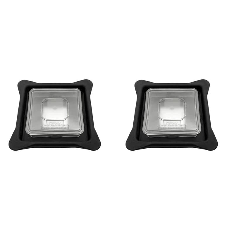 A70Z Fafa】2X Blender Lid Replacement For Blendtec Blender,Blender Lids Top With Square Clear Plug