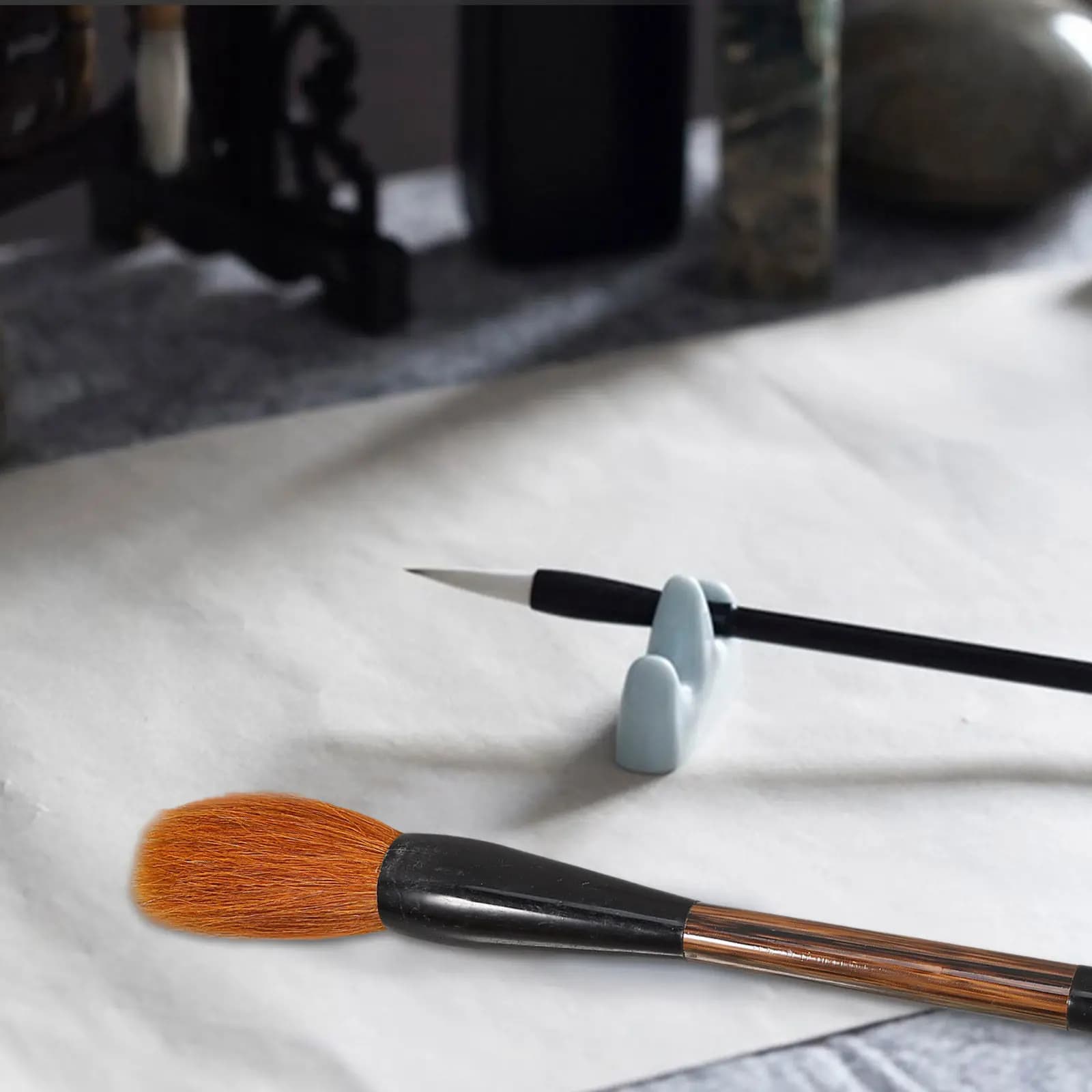 3Pcs Chinese Calligraphy Brush Set Large Wolf Hair Ideal for Painting Writing Ink Drawing Art Sumi Brush Practice