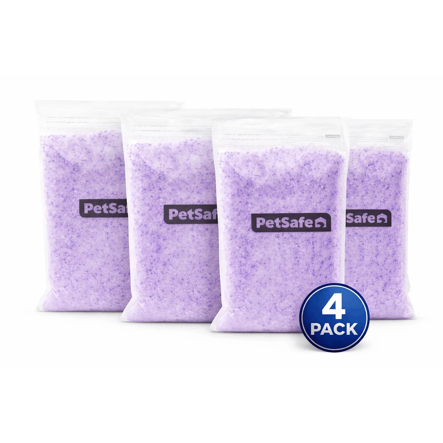 PetSafe ® Lettiera ScoopFree Premium Crystal, confezione da 4 – Include 4 sacchetti di lettiera leggermente profumata – Assorbe gli odori 5 volte meglio di Cla