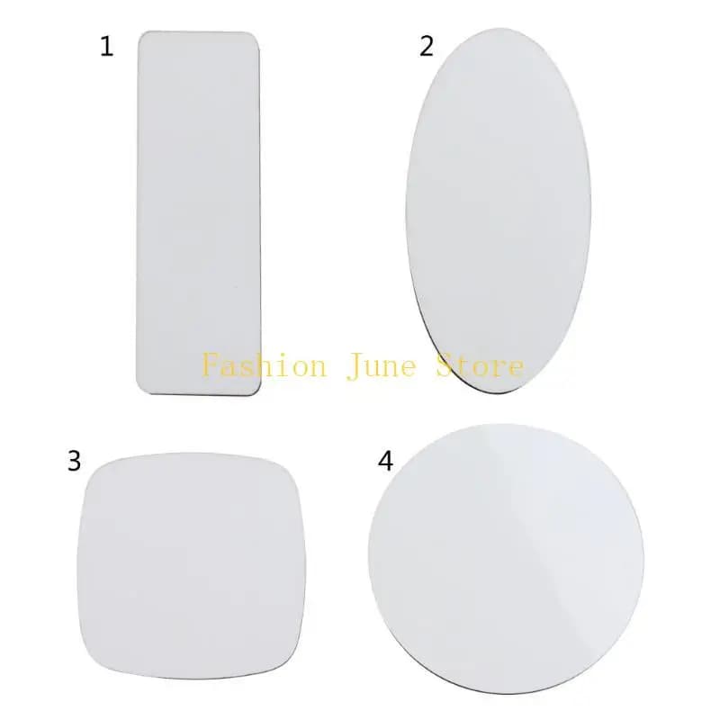 N5KA 10 Pezzi Sublimazione Etichetta Vuoto Sublimazione Distintivi Bianchi Pin Fai da Te Vuoto Badge Trasferimento