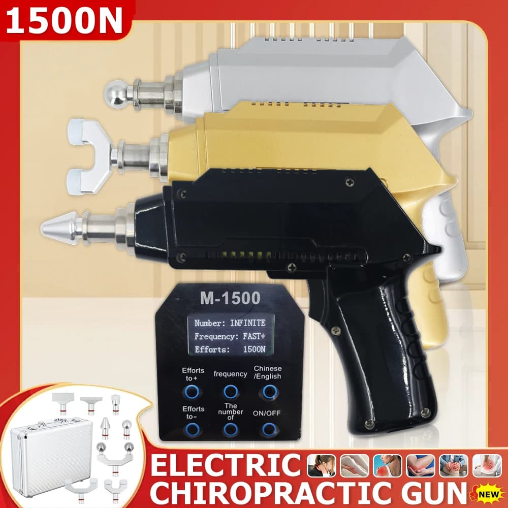 Electric Correction Gun 1500N Spinal Adjustable Instrument Body Relaxation For Pain Relief Chiropractic Adjusting Tools 2026 New