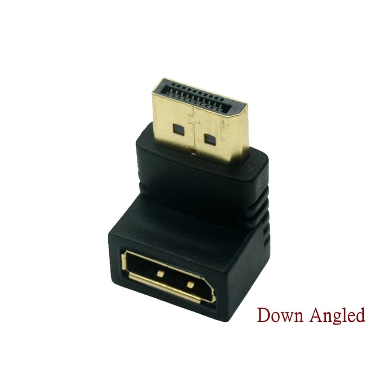 90-Degree DisplayPort Cable Adapter DP Male to Female Left Right Angled DisplayPort Cable Upward down DisplayPort 1.2V Adapter