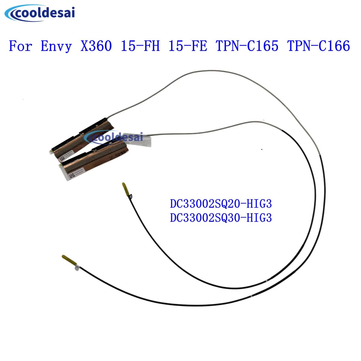 Nuovo per HP Envy x360 15-FH 15-FE TPN-C165 TPN-C166 DC33002SQ20/Q30-HIG3 Scheda WiFi Interna per Laptop con Antenna Wireless 1 Paio