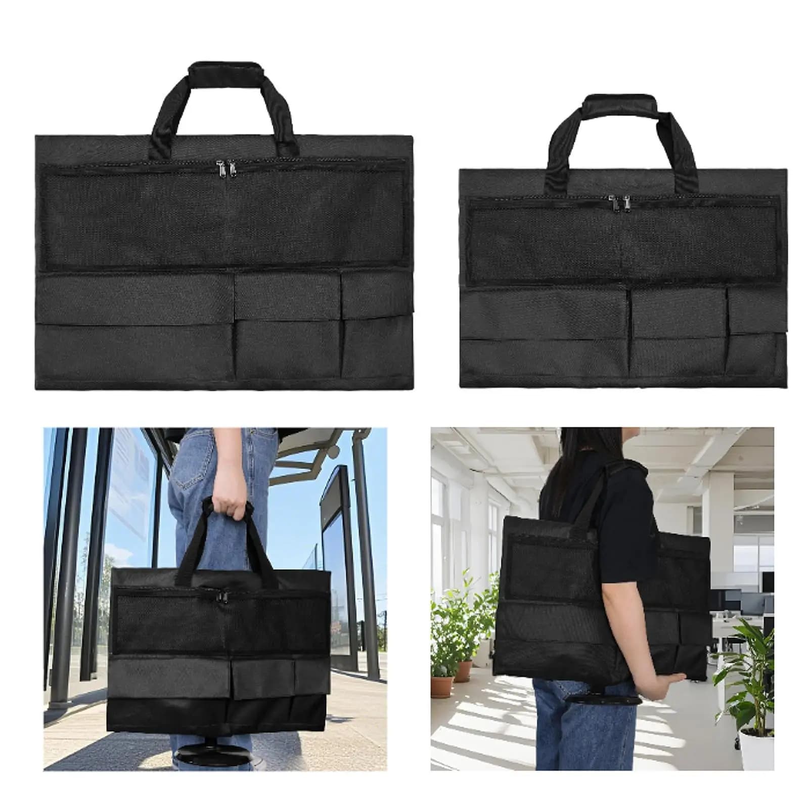 Custodia da trasporto per monitor del computer Copertura antipolvere portatile antigraffio con marsupio tascabile, custodia protettiva antipolvere antipolvere