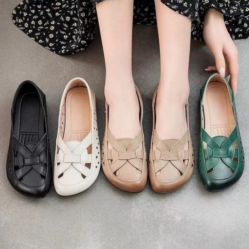 Women's Low Shoes Slip-On Without Laces Women's | Rubber sole, low heel (less than 3 cm), PU upper | Comfortable and lightweight, anti-slip, for everyday use