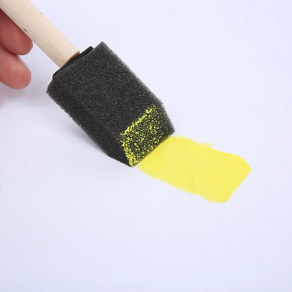 24Pcs Paint Brush Absorbent Polyurethane Beveled End for Painting Stains Varnishes Crafts Acrylics Art Drawing Sponge Brush