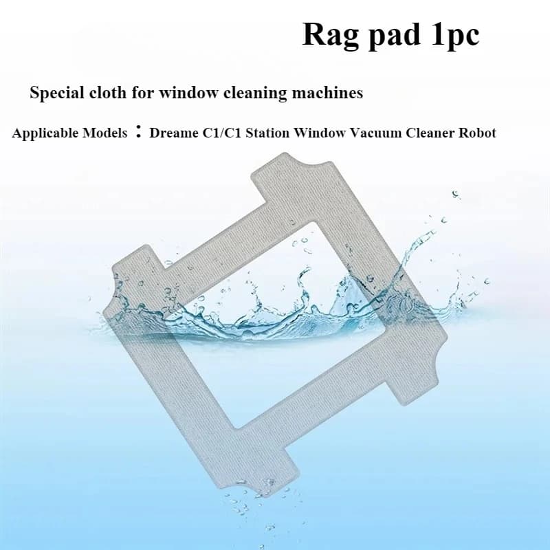 Straccio Pad Per Dreame C1/C1 Stazione Finestra Aspirapolvere Robot Accessori di Ricambio Lavabile Riutilizzabile Mop Panno di Pulizia Straccio