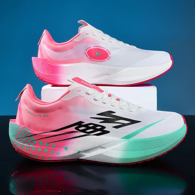 Lightweight Women's Comfortable Chunta Athletic Sneakers Marathon Men Running Shoes Carbon Board Speciality Sports Breathable