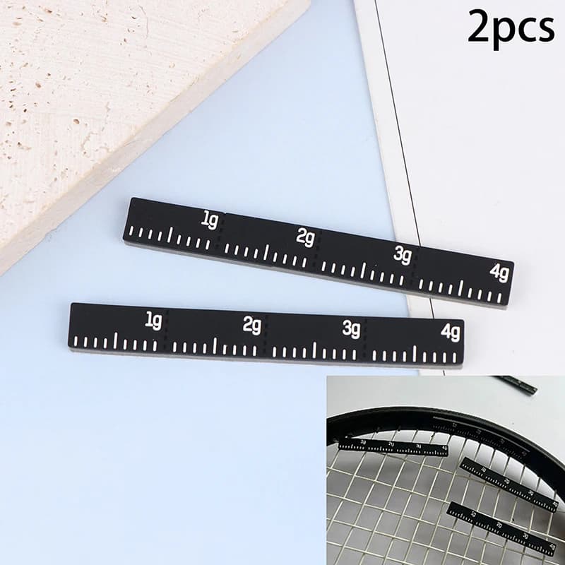 2 pieces tennis racket regular balance adhesive tape weighted weight per piece 4g for squash golf club badminton pickleball