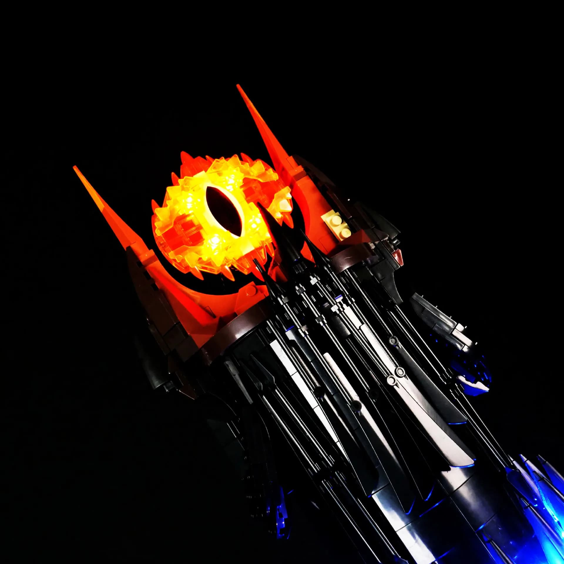 Kit di luci a LED adatto per i blocchi da costruzione LEGO Il Signore degli Anelli Barad Dur 10333
