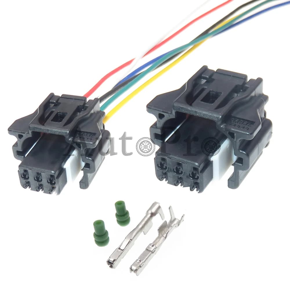 1 Set 6 Hole 82824-78020 6189-7428 AC Assembly Car Accessories Auto Reversing Camera Cable Socket for Toyota Lexus