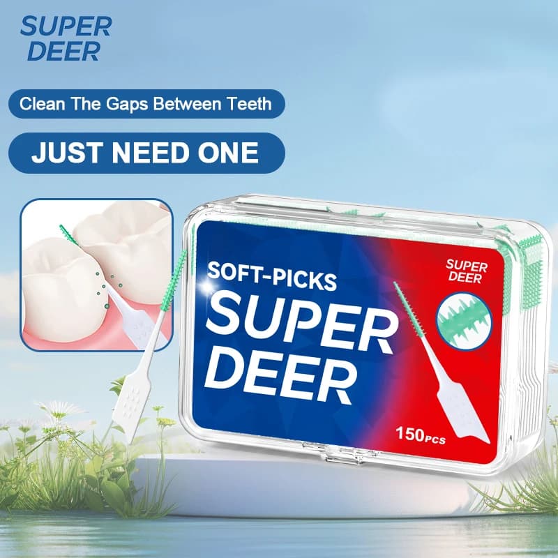 150 Pz/scatola Filo Interdentale Bastone Pulizia Dei Denti Spazzola Interdentale Filo Interdentale Pick Igiene Orale Cura Ultra-Fine Filo Interdentale Dente