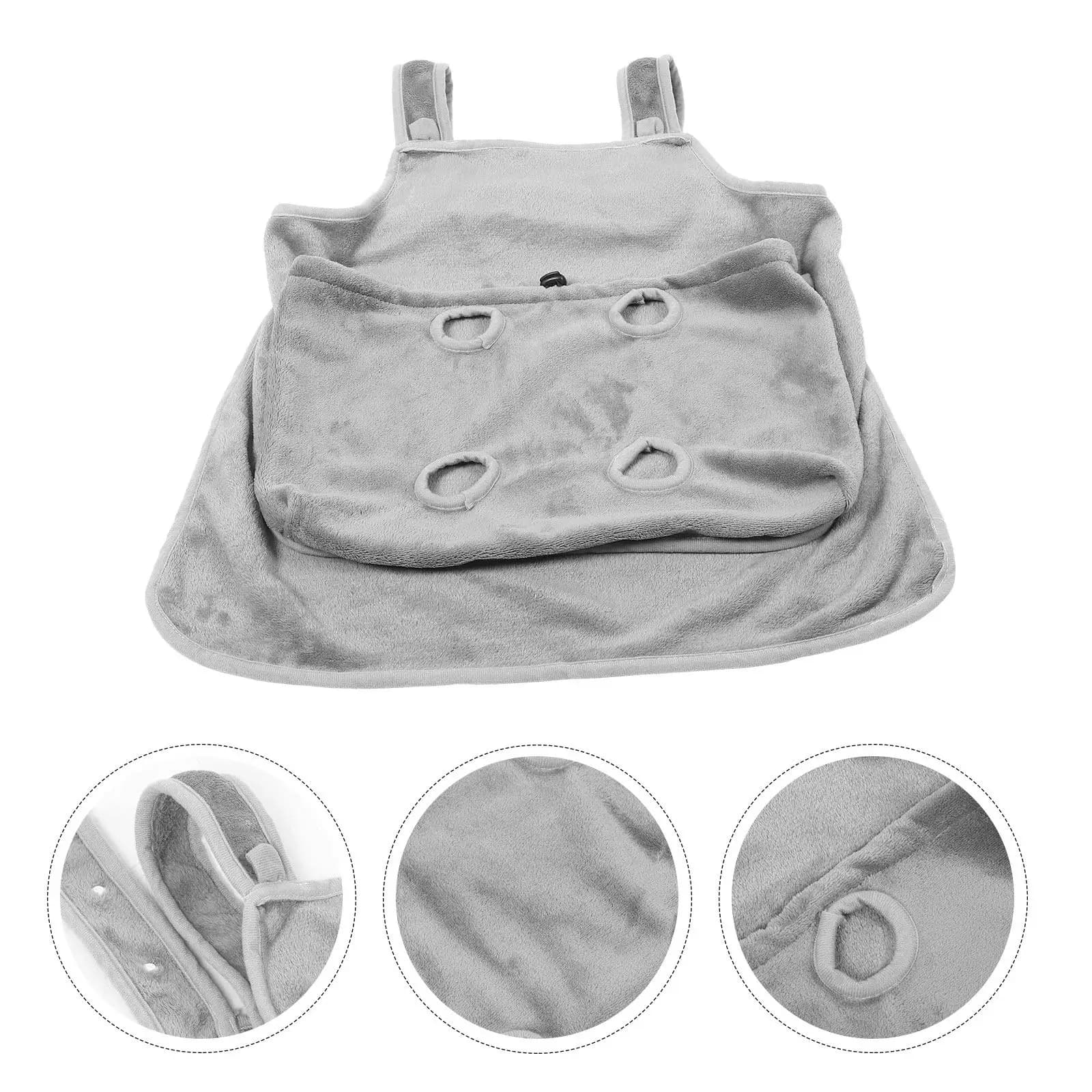 Grembiule Porta Gatti in Tessuto Morbido Antiaderente con Tasca Frontale Elastica Stile Zaino per Passeggiate ed Escursioni