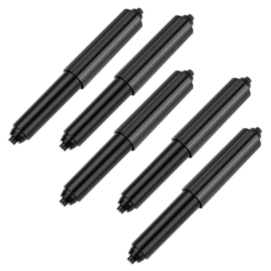 5 Pack Spring Loaded Toilet Tissue Holder Spindle Replacement Rod Plastic Donner Paper Holder Roller Mason Toilet Paper Roller