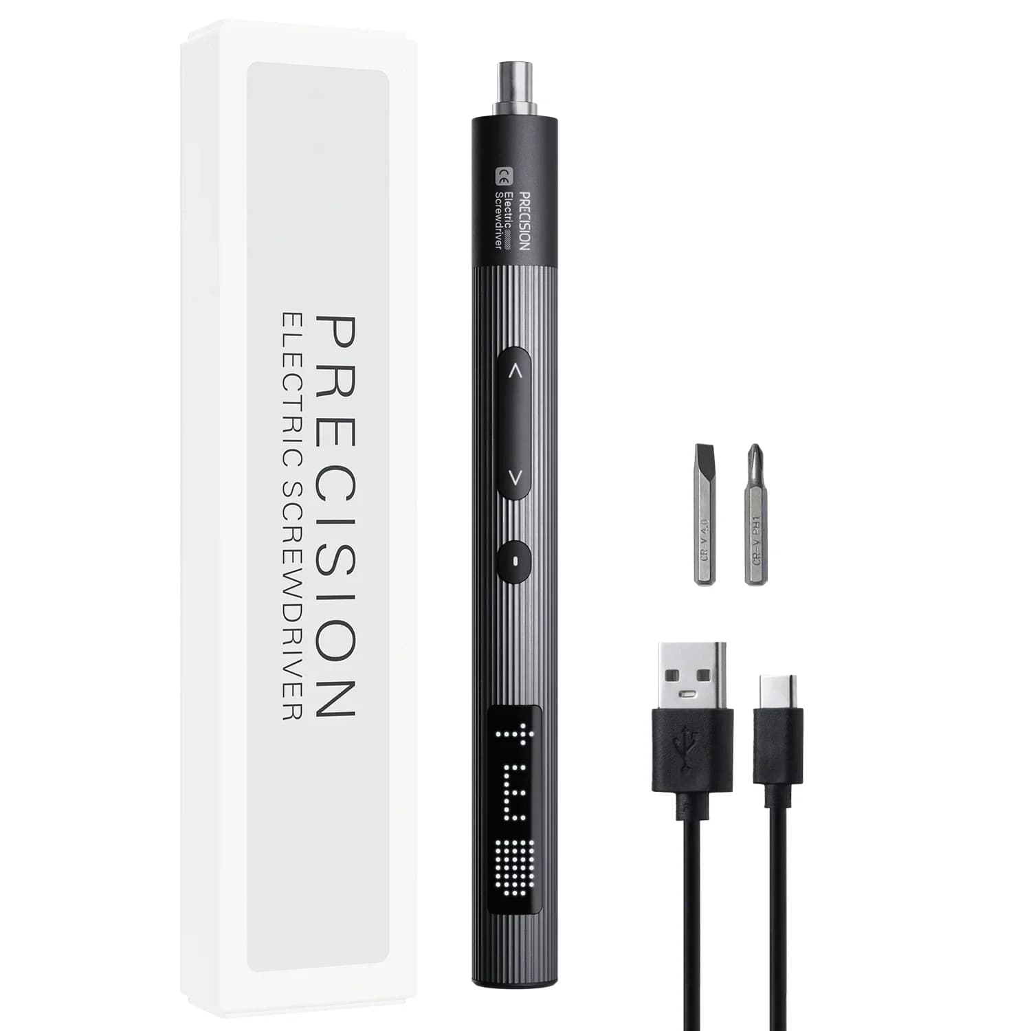 4 in 1 Precision Electric Screwdriver Set With 2 Magnetic Bits And LED Light Professional Repair Tools for iPhone Camera Watch
