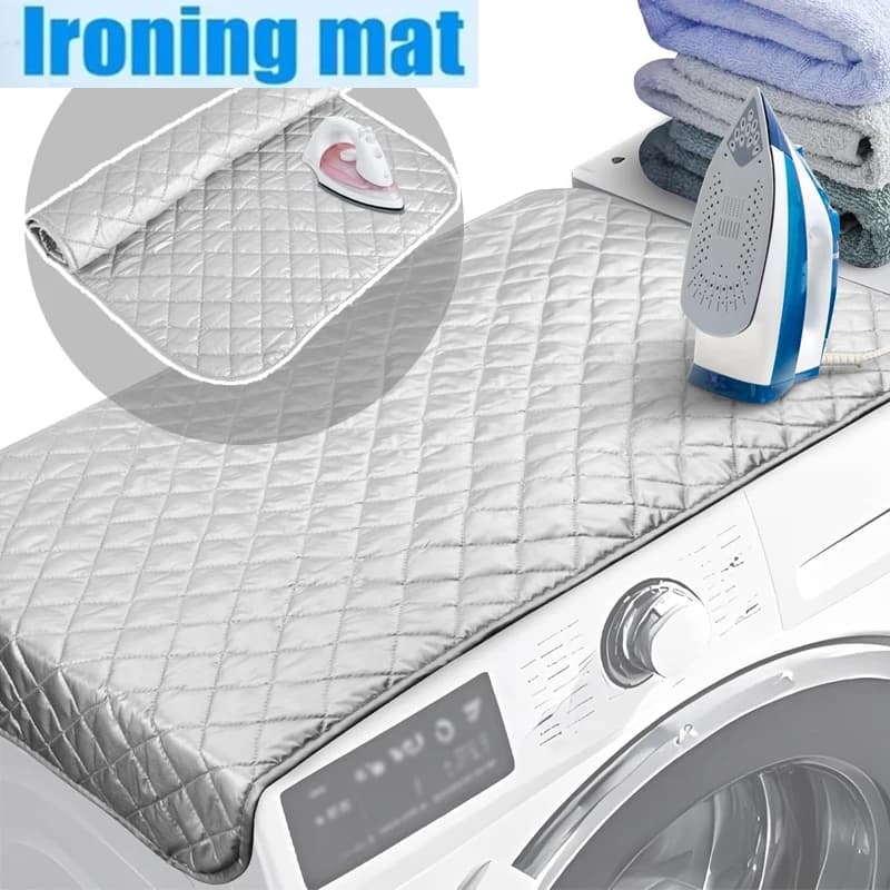 Tappetino da stiro resistente al calore Coperta magnetica Tappetino trapuntato Sostituzione portatile del ferro da viaggio per l'uso sul tavolo dei vestiti del lavanderia