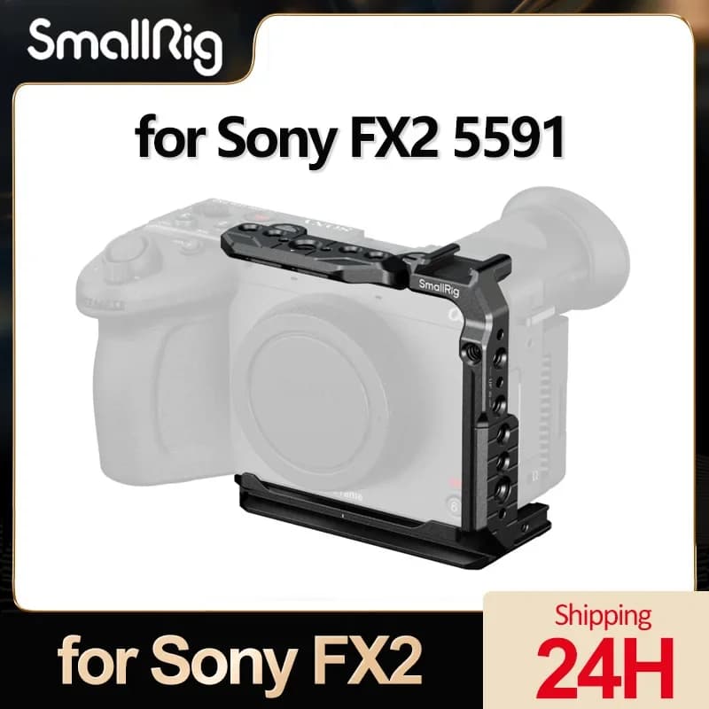 SmallRig FX2 Half Cage for Sony FX2 Top Plate "HawkLock" NATO rail Arca-Swiss Quick Release Plate for Tripod DJI Gimbal -5591