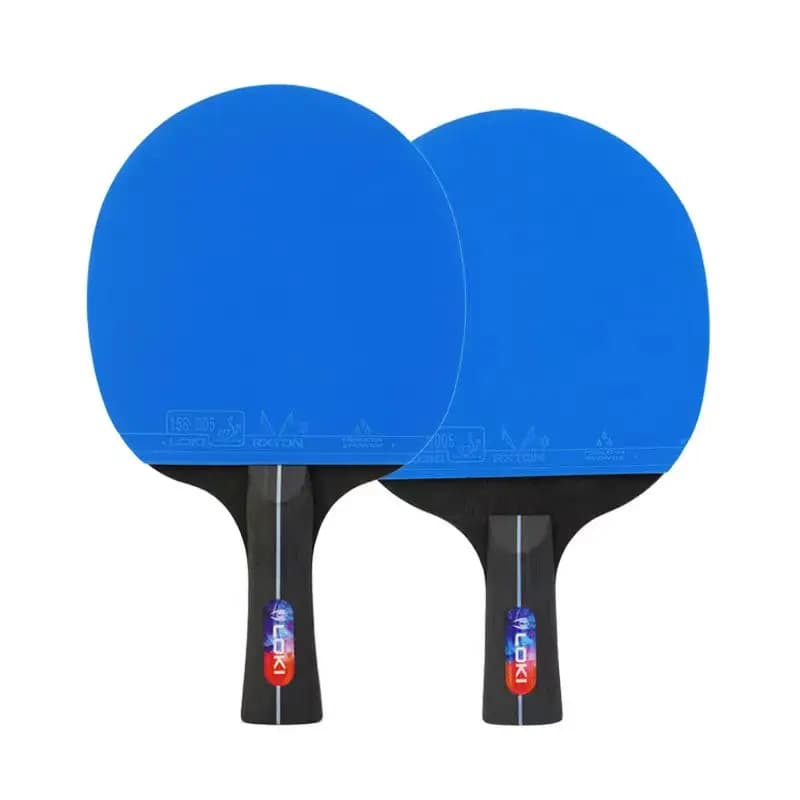 Loki K5000 ping pong set - 2 professional ping pong racks type Blue Power with 2 balls and carrying case