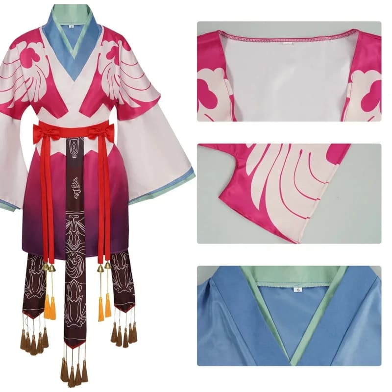 Anime Fox Spirit Matchmaker TuShan Susu Costume Cosplay Parrucca con orecchie Gonna Hanfu viola Donna Kawaii Halloween Suit6;d'3, h'7.b;